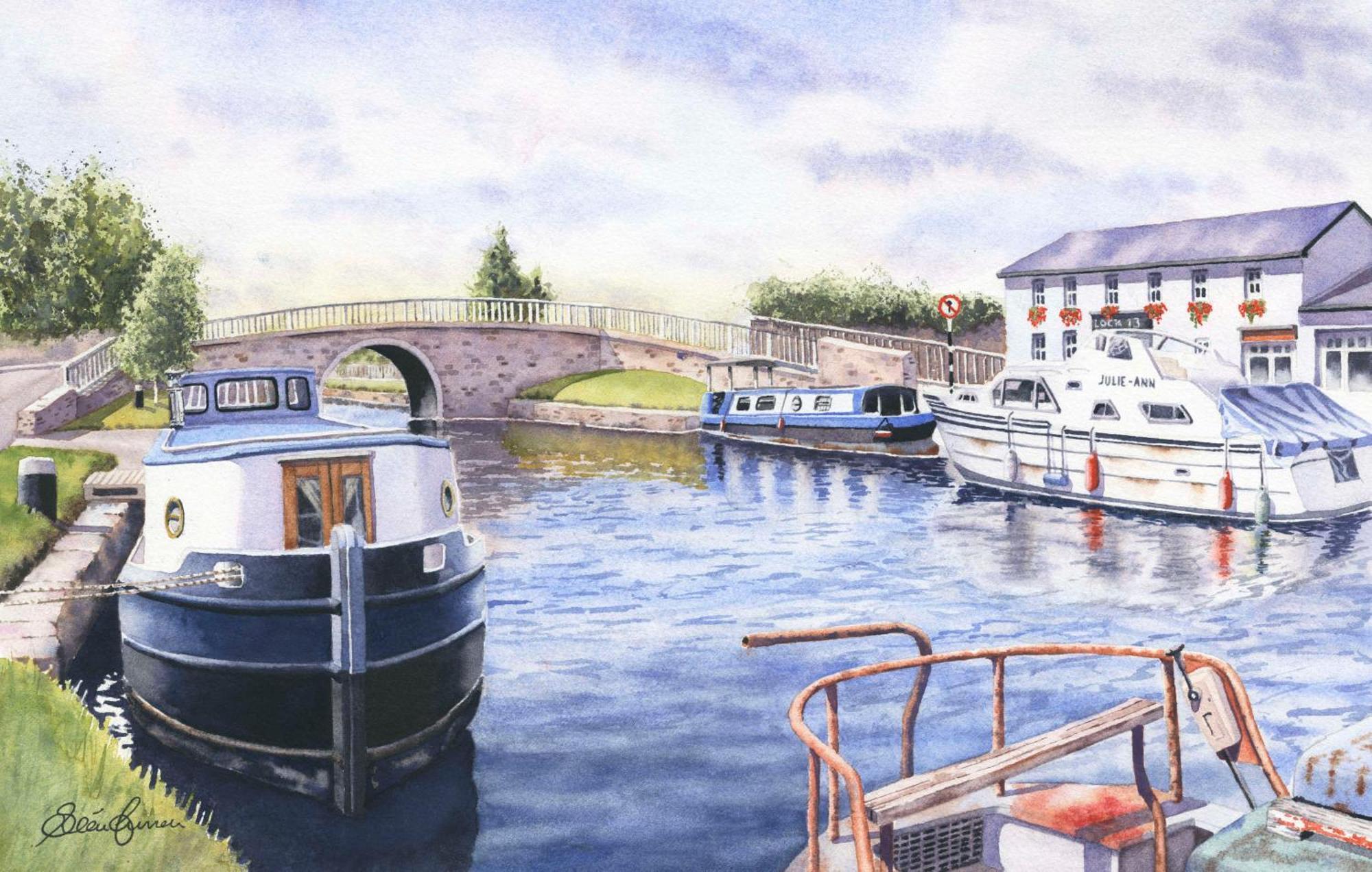 Roisin Dubh Houseboat Hotel Sallins Eksteriør billede